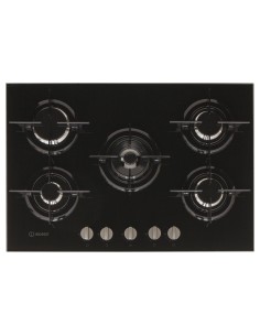 Indesit PR 752 W I(BK) piano cottura Nero Da incasso Gas 5 Fornello(i) 2