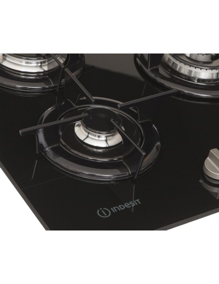 Indesit PR 752 W I(BK) piano cottura Nero Da incasso Gas 5 Fornello(i)