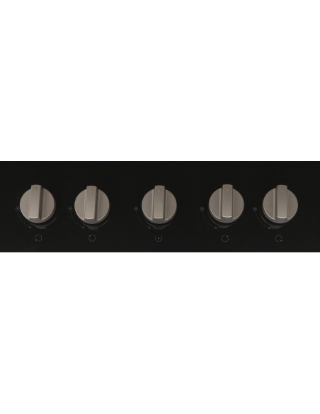 Indesit PR 752 W I(BK) piano cottura Nero Da incasso Gas 5 Fornello(i)