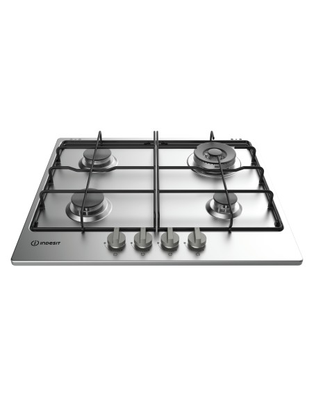Indesit THP 642 W IX I RU piano cottura Acciaio inossidabile Da incasso Gas 4 Fornello(i)