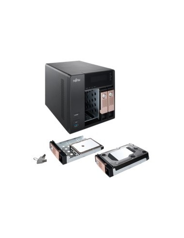 Fujitsu CELVIN NAS Q805 Tower Collegamento ethernet LAN Nero J1900
