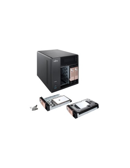 Fujitsu CELVIN NAS Q805 Tower Collegamento ethernet LAN Nero J1900