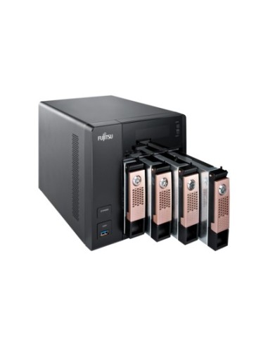 Fujitsu CELVIN NAS Q805 Tower Collegamento ethernet LAN Nero J1900