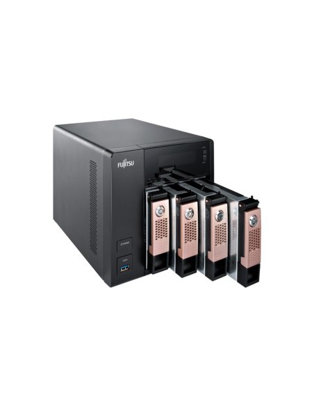 Fujitsu CELVIN NAS Q805 Tower Collegamento ethernet LAN Nero J1900