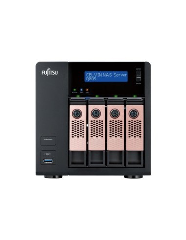 Fujitsu CELVIN NAS Q805 Tower Collegamento ethernet LAN Nero J1900