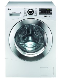 LG F14A8FDA lavatrice Caricamento frontale 9 kg 1400 Giri min Argento, Bianco
