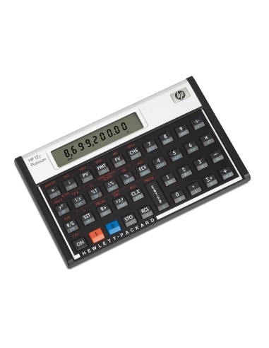 HP 12c calcolatrice Desktop Calcolatrice finanziaria Alluminio, Nero