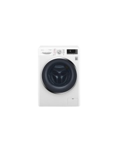 LG F4J8FH2W lavasciuga Libera installazione Caricamento frontale Nero, Bianco