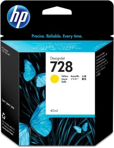 HP Cartuccia inchiostro giallo DesignJet 728, 40 ml