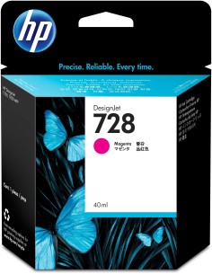 HP Cartuccia inchiostro magenta DesignJet 728, 40 ml