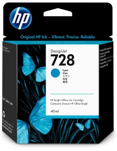 HP Cartuccia inchiostro ciano DesignJet 728, 40 ml