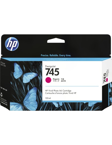 HP Cartuccia Inchiostro Magenta DesignJet 745, 130 ml