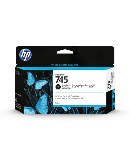 HP Cartuccia Inchiostro Nero Fotografico DesignJet 745, 130 ml