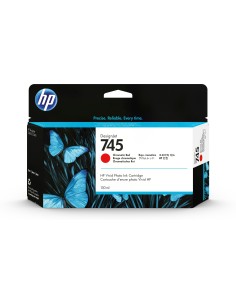 HP Cartuccia Inchiostro Rosso Cromatico DesignJet 745, 130 ml