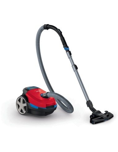 Philips Performer Compact Aspirapolvere con sacco, 900 W, cattura il 99,9% della polvere