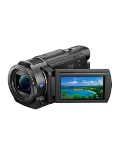 Sony FDR-AX33 Videocamera 4K Ultra HD con Sensore CMOS Exmor R, Ottica Grandangolare Zeiss da 29.8 mm, Zoom Ottico 10x,