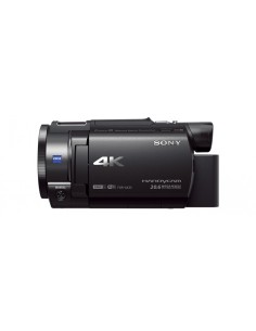 Sony FDR-AX33 Videocamera 4K Ultra HD con Sensore CMOS Exmor R, Ottica Grandangolare Zeiss da 29.8 mm, Zoom Ottico 10x, 2