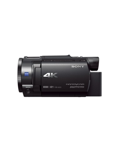 Sony FDR-AX33 Videocamera 4K Ultra HD con Sensore CMOS Exmor R, Ottica Grandangolare Zeiss da 29.8 mm, Zoom Ottico 10x,