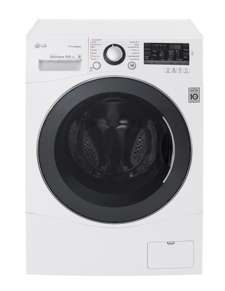LG FH4A8FDH2N lavasciuga Libera installazione Caricamento frontale Nero, Bianco