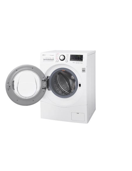 LG FH4A8FDH2N lavasciuga Libera installazione Caricamento frontale Nero, Bianco