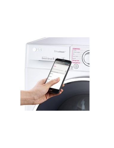 LG FH4U2TDH1N lavasciuga Libera installazione Caricamento frontale Bianco, Argento