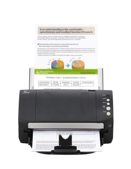 Fujitsu fi-7140 Scanner ADF 600 x 600 DPI A4 Nero, Bianco