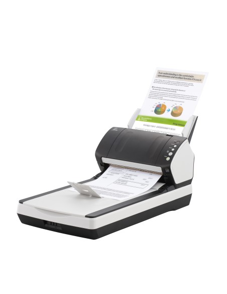 Fujitsu fi-7240 Scanner piano e ADF 600 x 600 DPI A4 Nero, Bianco