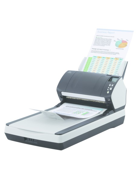 Fujitsu fi-7260 Scanner piano e ADF 600 x 600 DPI A4 Nero, Bianco
