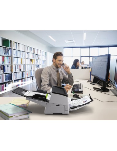 Fujitsu fi-7600 ADF + scanner ad alimentazione manuale 600 x 600 DPI A3 Nero, Bianco