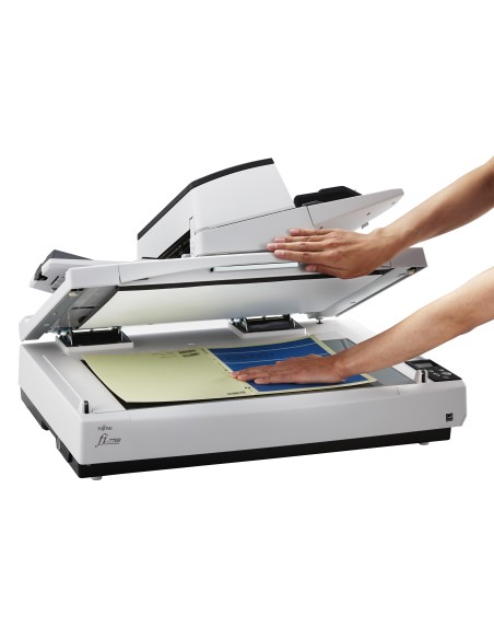 Fujitsu fi-7700 Scanner piano e ADF 600 x 600 DPI A3 Nero, Bianco