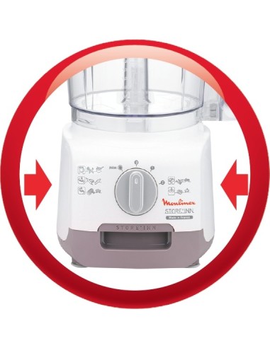 Moulinex Store'INN robot da cucina 750 W 3 L Trasparente, Bianco
