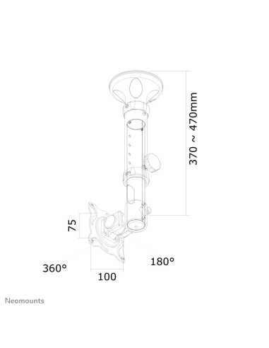 Neomounts by Newstar Supporto da soffitto per schermi LCD LED TFT