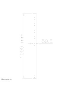 Neomounts by Newstar Tubo telescopico per schermi LCD LED Plasma 2