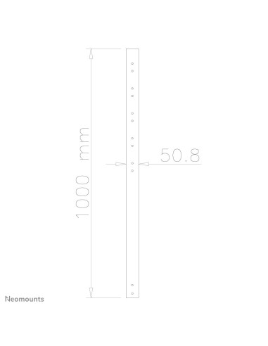 Neomounts by Newstar Tubo telescopico per schermi LCD LED Plasma