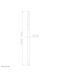 Neomounts by Newstar Tubo telescopico per schermi LCD LED Plasma 2