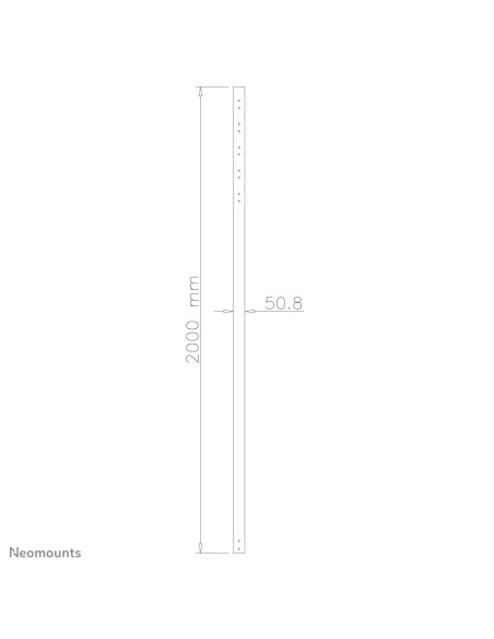 Neomounts by Newstar Tubo telescopico per schermi LCD LED Plasma