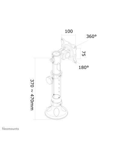 Neomounts by Newstar Supporto da scrivania per monitor