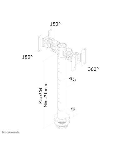 Neomounts by Newstar Supporto da scrivania per monitor
