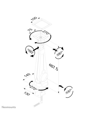 Neomounts by Newstar Supporto da scrivania per monitor