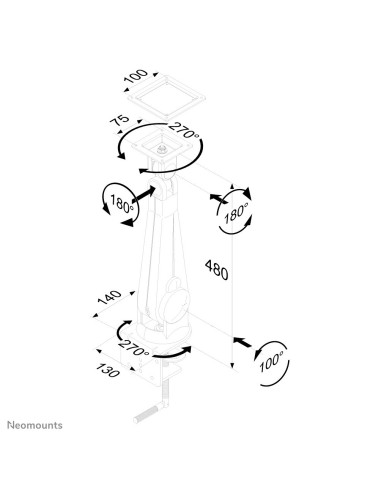 Neomounts by Newstar Supporto da scrivania per monitor
