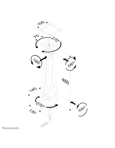 Neomounts by Newstar Supporto da scrivania per monitor