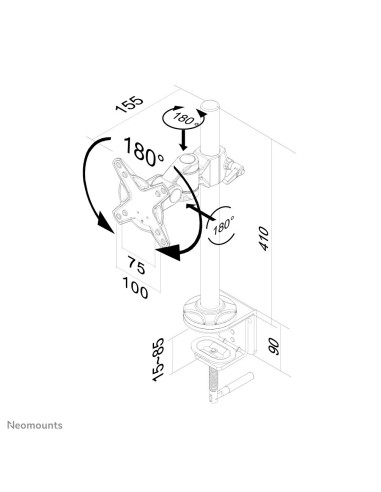 Neomounts by Newstar Supporto da scrivania per monitor