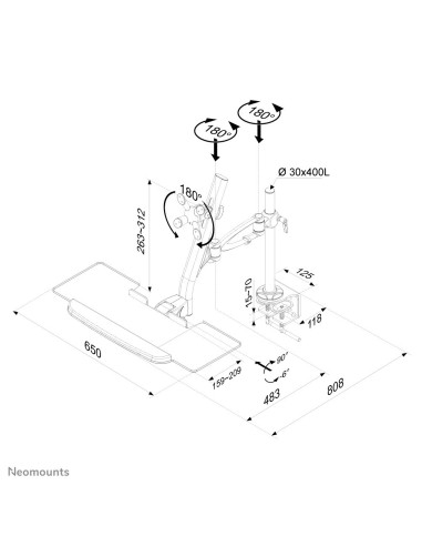 Neomounts by Newstar La workstation