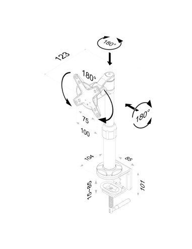 Neomounts by Newstar Supporto da scrivania per monitor