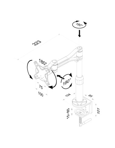 Neomounts by Newstar Supporto da scrivania per monitor