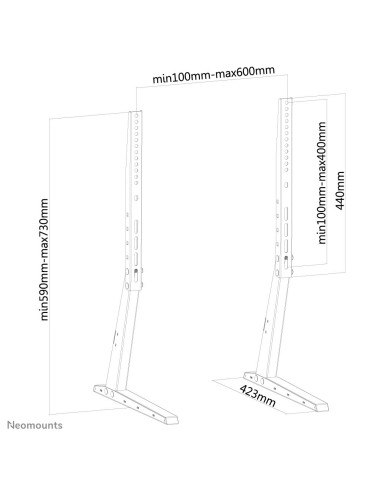 Neomounts by Newstar Supporto da scrivania per TV