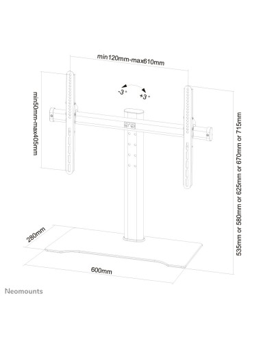 Neomounts by Newstar Supporto da scrivania per TV