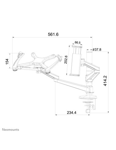 Neomounts by Newstar Supporto da scrivania per monitor, tablet e notebook