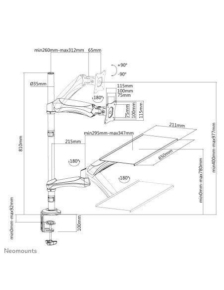 Neomounts by Newstar La workstation