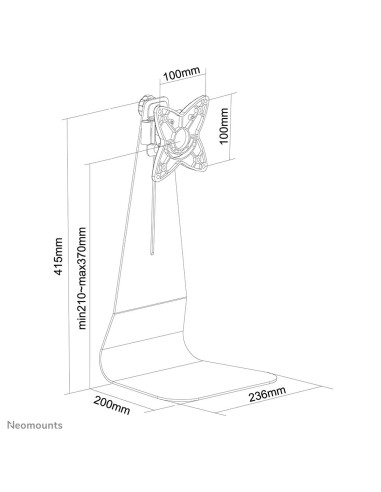Neomounts by Newstar Supporto da scrivania per monitor